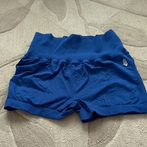 FP Movement by Free People High Waist Blue Shorts